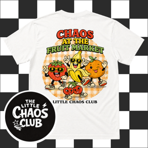 Chaos At The Fruit Market Kids T-Shirt