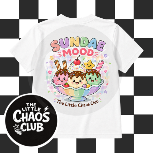Sundae Mood Kids T-Shirt – Cute Ice Cream Graphic Tee