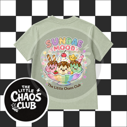 Sundae Mood Kids T-Shirt – Cute Ice Cream Graphic Tee