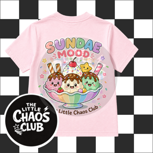 Sundae Mood Kids T-Shirt – Cute Ice Cream Graphic Tee